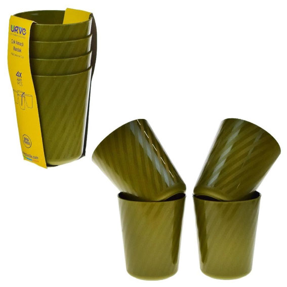 PLASTIC CUP SET 4 pcs