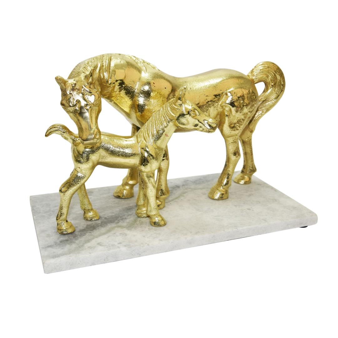 DOUBLE HORSE STATUE