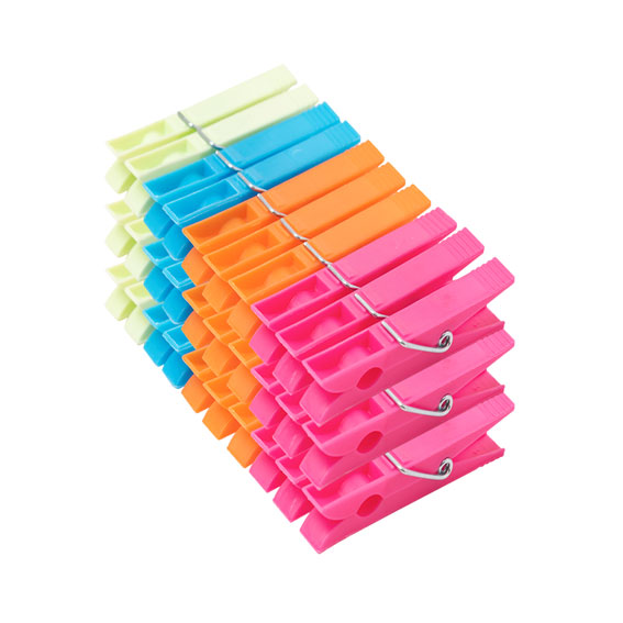 COLOR LAUNDRY CLOTHESPINS