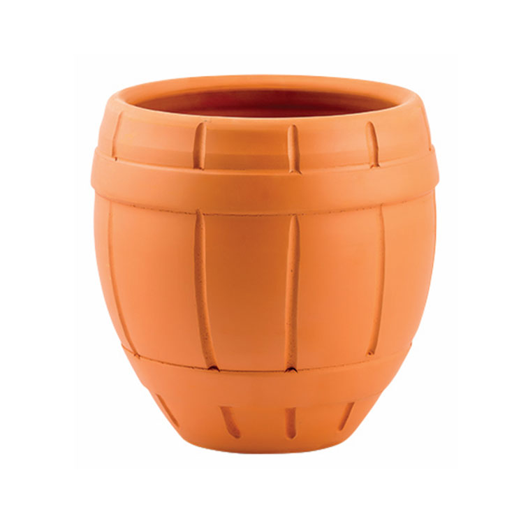 TEXTURED CLAY PLANT POT